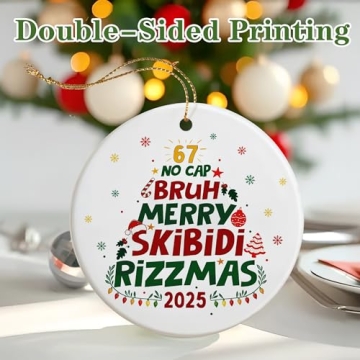 Funny Six Seven Christmas Ornament for Memes & Teens