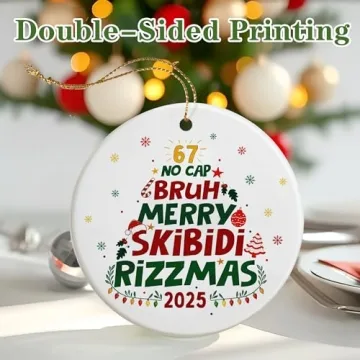 Funny Six Seven Christmas Ornament for Memes & Teens