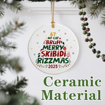 Funny Six Seven Christmas Ornament for Memes & Teens