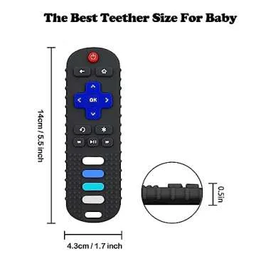 ERSIHUA Silicone Baby Teething Toys - 2-Pack Remotes