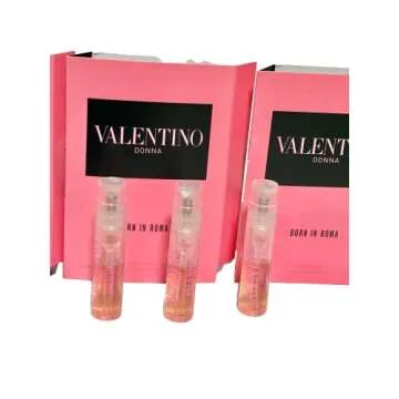 Valentino Born in Roma EDP 0.04 fl. oz. Sample Vial Lot of 3 Glass Partially filled Spray Mini Vials