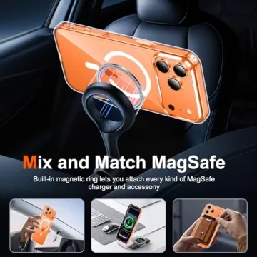 Temdan Clear iPhone 17 Pro Case with Screen Protector