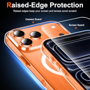 Temdan Clear iPhone 17 Pro Case with Screen Protector