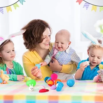 Opawel 18 Pcs Easter Egg Stuffers with Squishy Toys