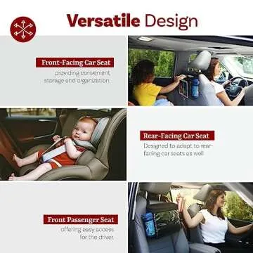 Lebogner Car Seat Back Organizer for iPads & Coolers