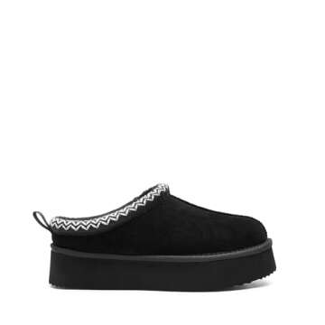 DREAM PAIRS Women's Suede Platform Slippers - Cozy & Stylish for Winter