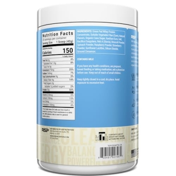 RSP TrueFit Protein Shake Grass-Fed Meal Replacement