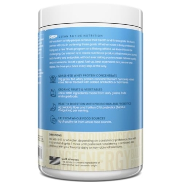 RSP TrueFit Protein Shake Grass-Fed Meal Replacement