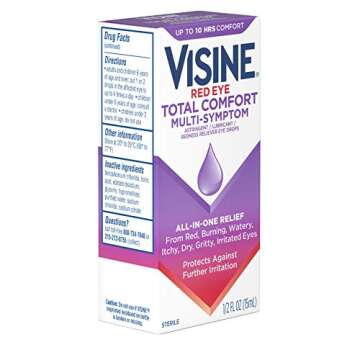 Visine Multi-Symptom Eye Drops - Astringent, Lubricant & Redness Reliever for Irritated, Dry, Red Ey...