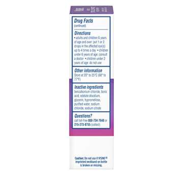 Visine Multi-Symptom Eye Drops - Astringent, Lubricant & Redness Reliever for Irritated, Dry, Red Eyes - 0.5 fl. oz
