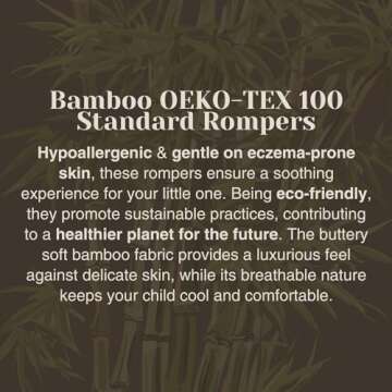 Nesting Club Ribbed Bamboo Baby Romper for 6-12 Months