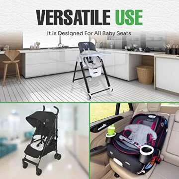 lebogner Child Car Seat Saver Waterproof Liner 100% Leak Free Pad for Baby Stroller, Piddle Pad for Potty Training Toddlers, Car Seat Liner with Anti Slip Vinyl Backing