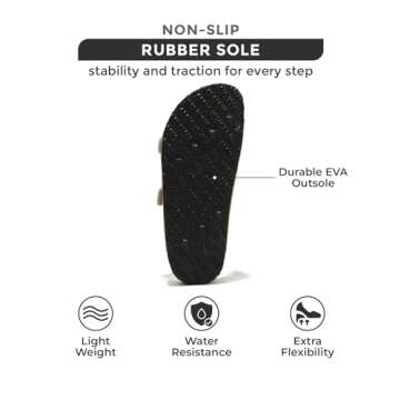 Project Cloud Genuine Leather Flat Sandals Beach Essentials Womens Sandals Memory Foam Vacation Essentials Slides for Women Footwear (Venita, Beige, 5.5)