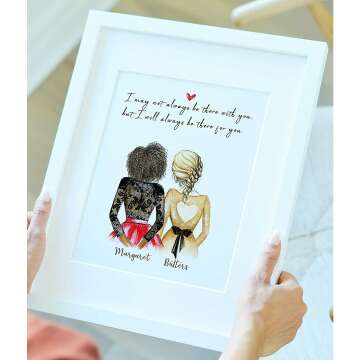 Best Friend Personalized Art - Unique Gift 2021