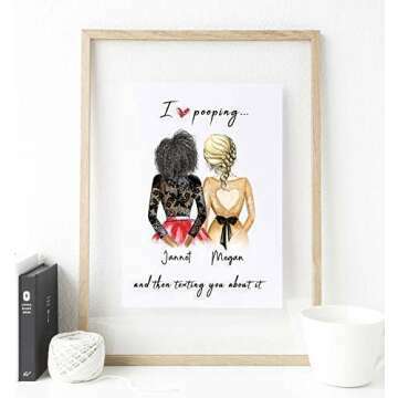 Best Friend Personalized Art - Unique Gift 2021