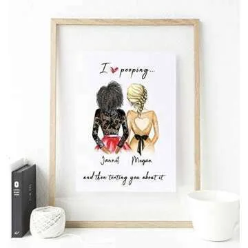 Best Friend Personalized Art - Unique Gift 2021