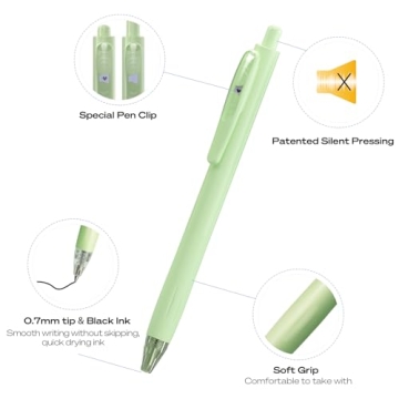 WRITECH Gel Pens: Smooth Black Ink 8ct Set for Creativity