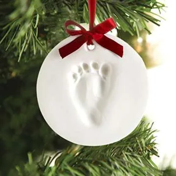 Tiny Ideas Baby Handprint Footprint Ornament Kit