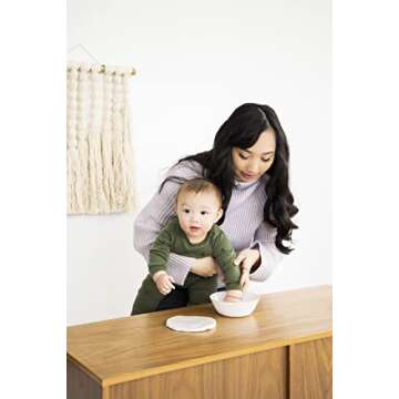 Tiny Ideas Baby's Handprint or Footprint Christmas Ornament, Easy No-Bake Keepsake Kit, Creative Holiday Gift for New and Expecting Parents, Clay