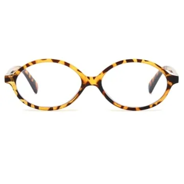 JOVAKIT Retro Oval Blue Light Blocking Glasses for Women