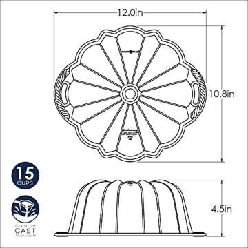 Nordic Ware Platinum Bundt Pan for Perfect Cakes