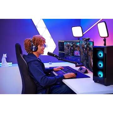 Elgato Facecam Pro, True 4K60 Ultra HD Webcam for Live Streaming, Gaming, Video Calls, Advanced Ligh...