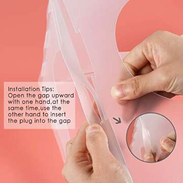 Auihiay 2-10 Inch Collapsible Plastic Balloon Sizer Box Cube, Balloon Size Measurement Tool for Balloon Decorations, Balloon Arches, Balloon Columns