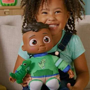 CoComelon My Friend Cody with Dinosaur Plush - Plays ‘Cody’s Special Dinosaur Day’ Song Clips - Press Tummy for Music and Phrases - Toys for Preschoolers