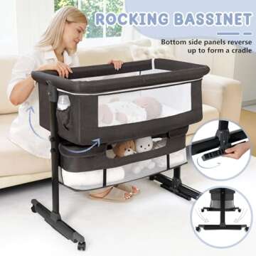 3-in-1 Baby Bassinet: Safe, Comfortable & Stylish