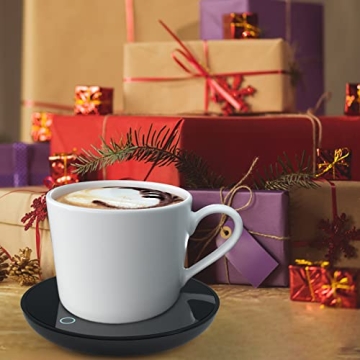 GARMEE Mug Warmer Coffee Warmer - Cup Warmer with 2 Temperature Settings Smart Tea Warmer Portable Beverage Warmer Drink Warmer for Office丨Desk丨Cocoa丨Coffee丨Tea丨Milk丨Hot Drinks