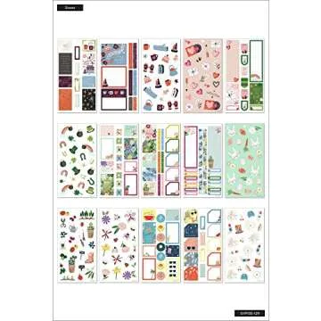 The Happy Planner Sticker Pack for Calendars, Journals and Projects –Multi-Color, Easy Peel – Scrapbook Accessories – Cheerful Seasons Theme – 30 Sheets, 608 Stickers Total