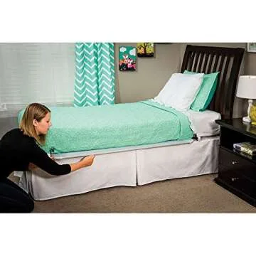 Regalo Hideaway 54-Inch Extra Long Bed Rail Guard, with Reinforced Anchor Safety System