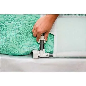 Regalo Hideaway 54-Inch Extra Long Bed Rail Guard, with Reinforced Anchor Safety System