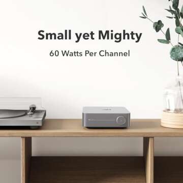 WiiM Amp: Multiroom Streaming Amplifier | Compatible with AirPlay, Google Cast, Alexa | HDMI, Voice Control | Stream from Spotify, Amazon Music, Tidal & More | Space Gray
