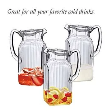 Amazing Abby Acrylic Pitcher: Elegant 64 oz Water Jug