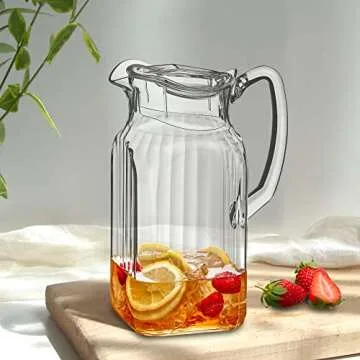 Amazing Abby Acrylic Pitcher: Elegant 64 oz Water Jug