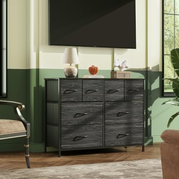 WLIVE 8 Drawer Fabric Dresser for Stylish Storage Solutions