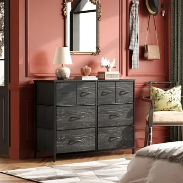 WLIVE 8 Drawer Fabric Dresser for Stylish Storage Solutions