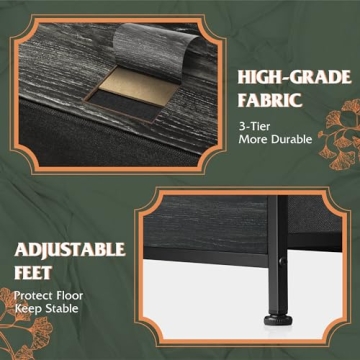 WLIVE 8 Drawer Fabric Dresser for Stylish Storage Solutions