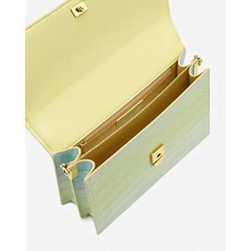 JW PEI Women's Mini Flap Crossbody - Light Yellow & Blue