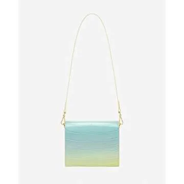 JW PEI Women's Mini Flap Crossbody - Light Yellow & Blue