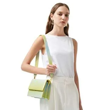 JW PEI Women's Mini Flap Crossbody - Light Yellow & Blue