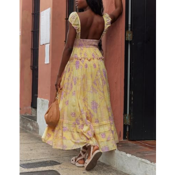 Stylish Women’s Summer Flowy Smocked Maxi Dress for All Occasions