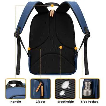 TARION Camera Backpack Waterproof Camera Bag Large Capacity Camera Case with 15 Inch Laptop Compartment Rain Cover for Women Men Photographer Lens Tripod Blue