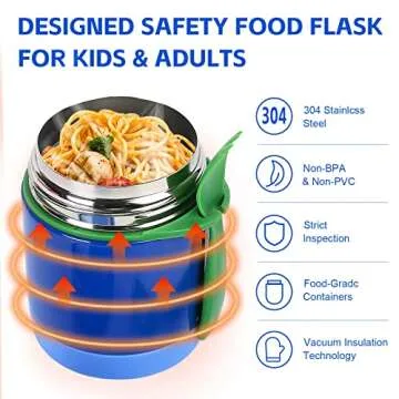 Pawtong 10oz Kids Insulated Food Jar for Hot Meals