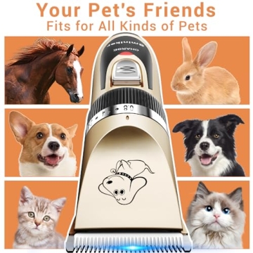 Sminiker Cordless Pet Grooming Clippers - Quiet & Efficient