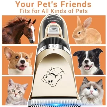 Sminiker Cordless Pet Grooming Clippers - Quiet & Efficient