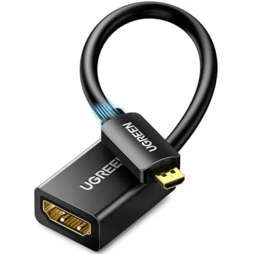 UGREEN Micro HDMI to HDMI Adapter, Male to Female Cable 4K@60Hz with Dolby and HDR