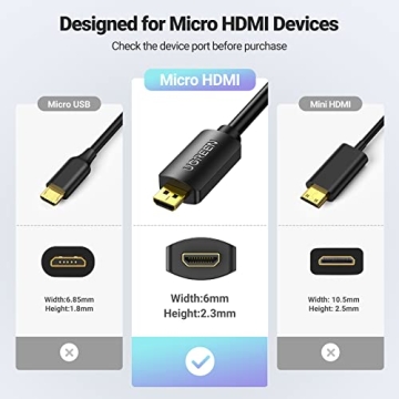 UGREEN Micro HDMI to HDMI Adapter - 4K Ready and Versatile