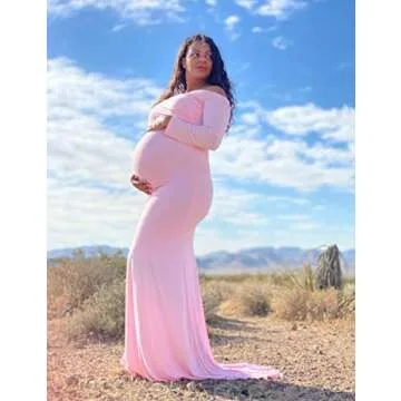 Elegant JustVH Maternity Dress for Photoshoots and Events
